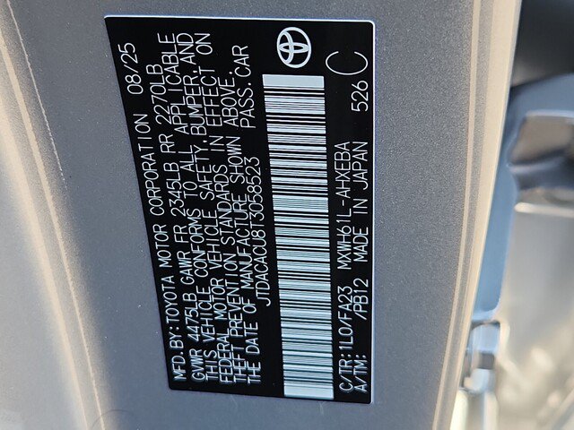 New 2026 Toyota Prius Plug-In Hybrid FWD image 27