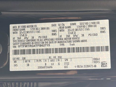 New 2026 Ford F150 Raptor AWD/4WD image 42
