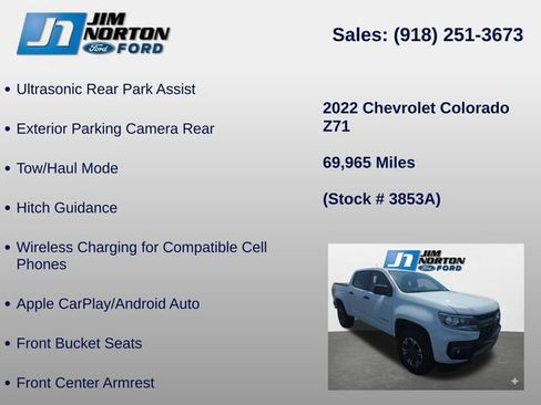 Used 2022 Chevrolet Colorado Z71 AWD/4WD image 14