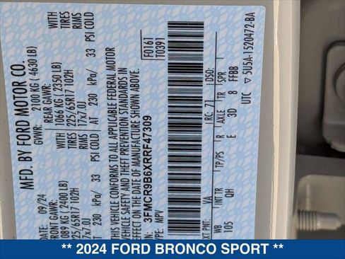 Certified 2024 Ford Bronco Sport Big Bend image 24