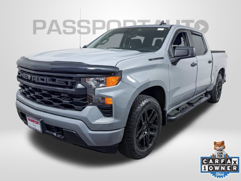 Used 2024 Chevrolet Silverado 1500 Custom w/ Turbomax Blackout Package AWD/4WD image 1