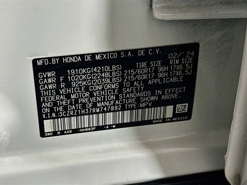 Used 2024 Honda HR-V LX image 12