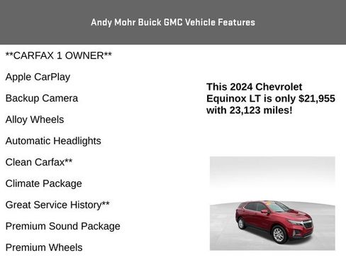 Used 2024 Chevrolet Equinox LT w/ LPO, Floor Liner Package image 4