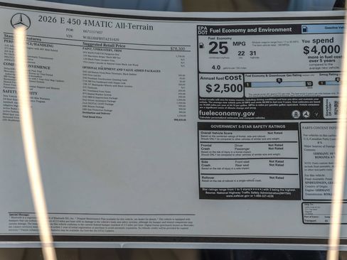 New 2026 Mercedes-Benz E 450 4MATIC All-Terrain Wagon image 36