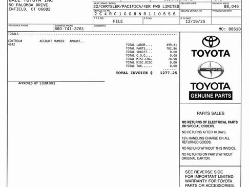 Used 2022 Chrysler Pacifica Limited image 11