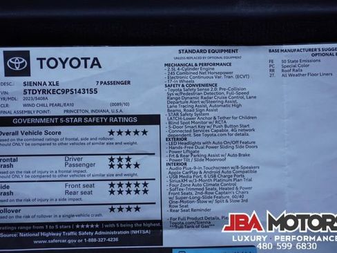 Used 2023 Toyota Sienna XLE image 70