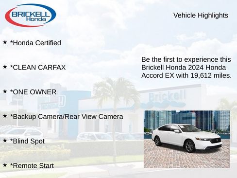 Certified 2024 Honda Accord EX image 9