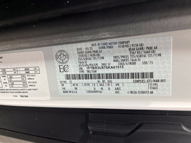 Used 2025 Ford Transit 250 148 High Roof Extended AWD w/ Load Area Protection Package image 31