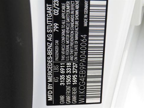 Certified 2023 Mercedes-Benz EQS 580 4MATIC Sedan w/ Manufactur Interior Package image 7