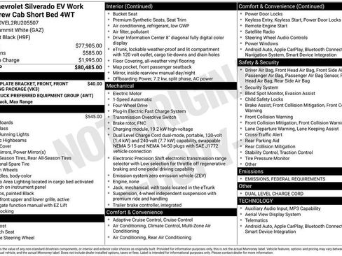 New 2024 Chevrolet Silverado EV W/T image 4