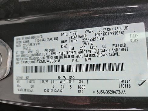 Used 2021 Ford Escape Titanium w/ Titanium Elite Package image 27