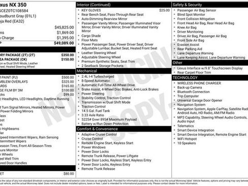 Used 2026 Lexus NX 350 AWD w/ Accessory Package (2T) image 17