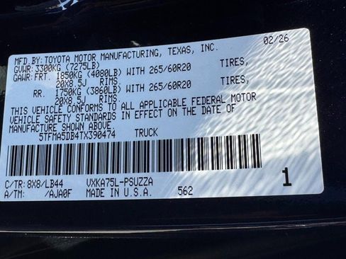 New 2026 Toyota Tundra 1794 Edition AWD/4WD image 21