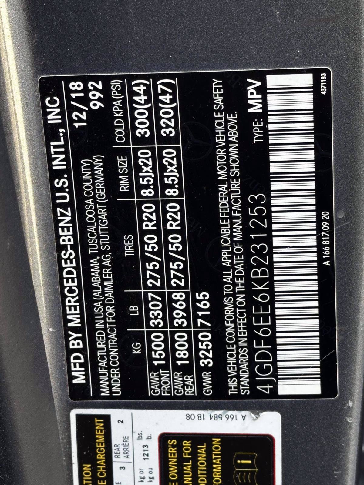 Used 2019 Mercedes-Benz GLS 450 4MATIC w/ Premium 1 Package image 32
