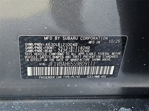 New 2025 Subaru WRX Premium image 21