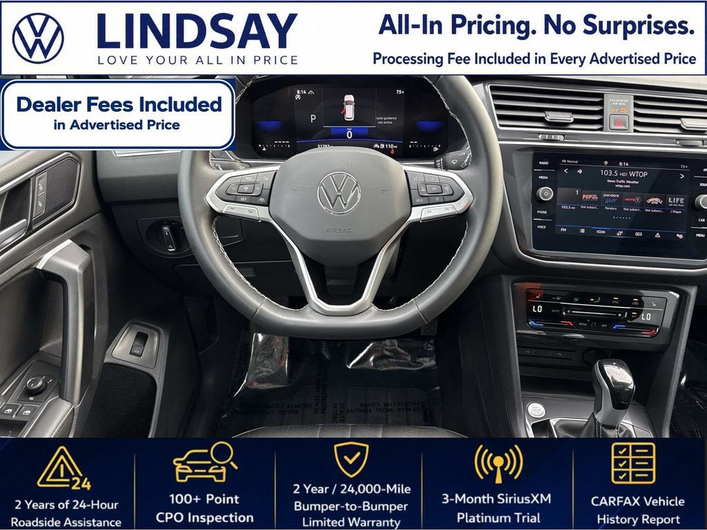 Certified 2024 Volkswagen Tiguan SE w/ Panoramic Sunroof Package AWD/4WD image 14