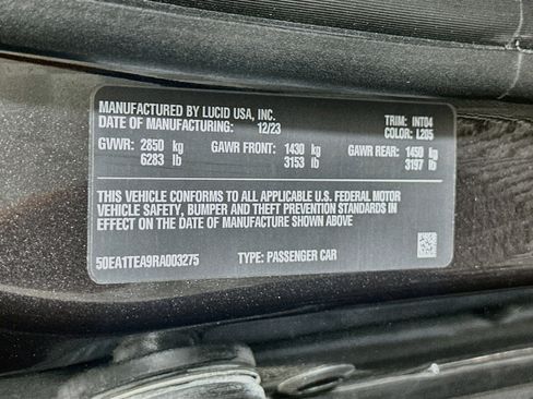 Used 2024 Lucid Air Touring AWD/4WD image 12