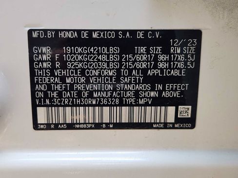 Used 2024 Honda HR-V LX image 32