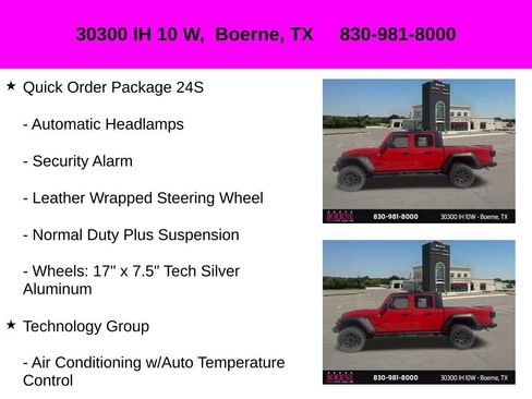Used 2020 Jeep Gladiator Sport w/ Quick Order Package 24S AWD/4WD image 17