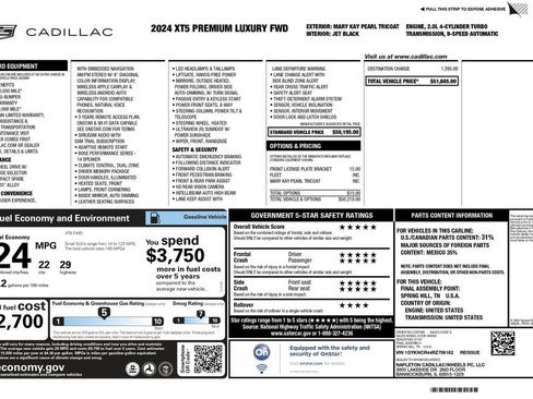 Used 2024 Cadillac XT5 Premium Luxury image 3