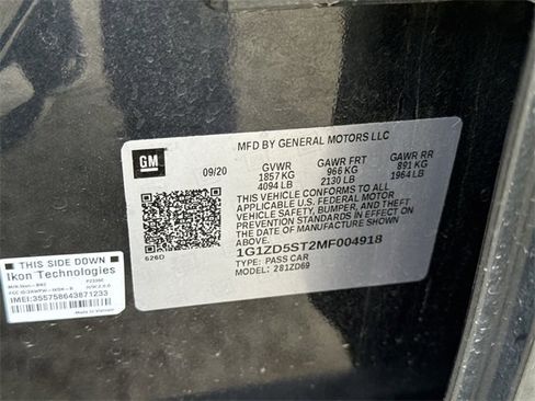 Certified 2021 Chevrolet Malibu LT image 32