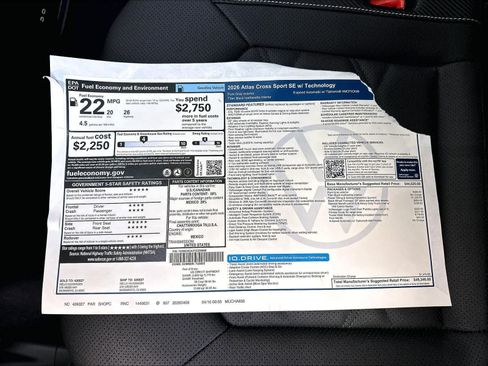New 2026 Volkswagen Atlas Cross Sport SE AWD/4WD image 14