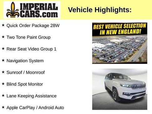 Used 2025 Jeep Grand Wagoneer L Series III w/ Rear Seat Video Group 1 AWD/4WD image 3