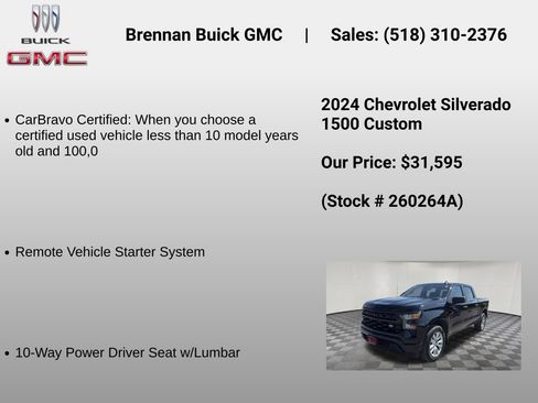 Certified 2024 Chevrolet Silverado 1500 Custom AWD/4WD image 6