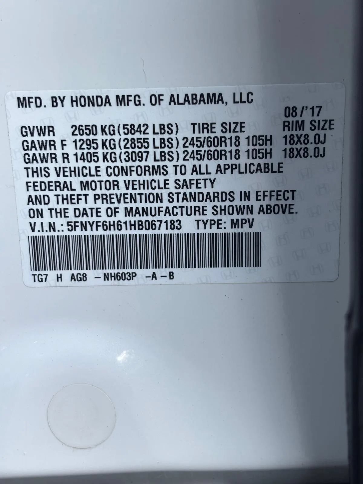 Used 2017 Honda Pilot EX-L image 35