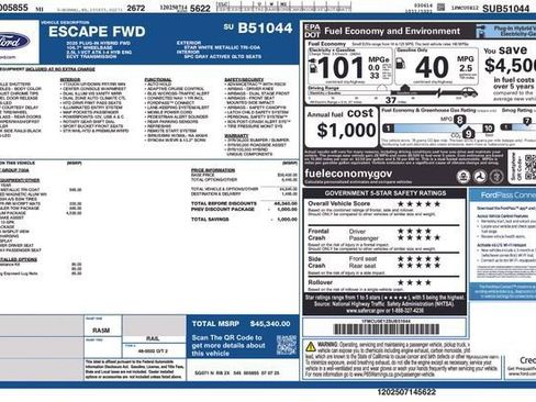 New 2025 Ford Escape SE w/ PHEV Premium Package FWD image 5