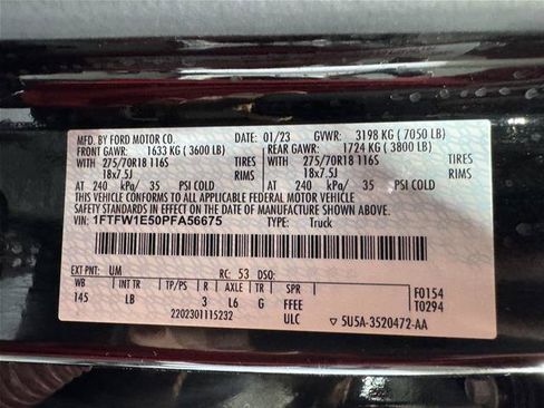 Certified 2023 Ford F150 Tremor w/ Trailer Tow Package AWD/4WD image 36