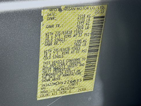 Used 2015 Nissan Murano SL image 12