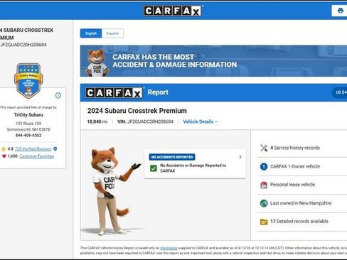 Used 2024 Subaru Crosstrek 2.0i Premium image 12