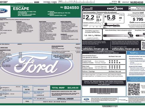 Used 2022 Ford Escape Titanium w/ Titanium Premium Package image 10