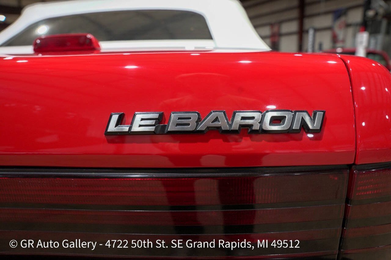 Used 1988 Chrysler LeBaron Convertible FWD image 38