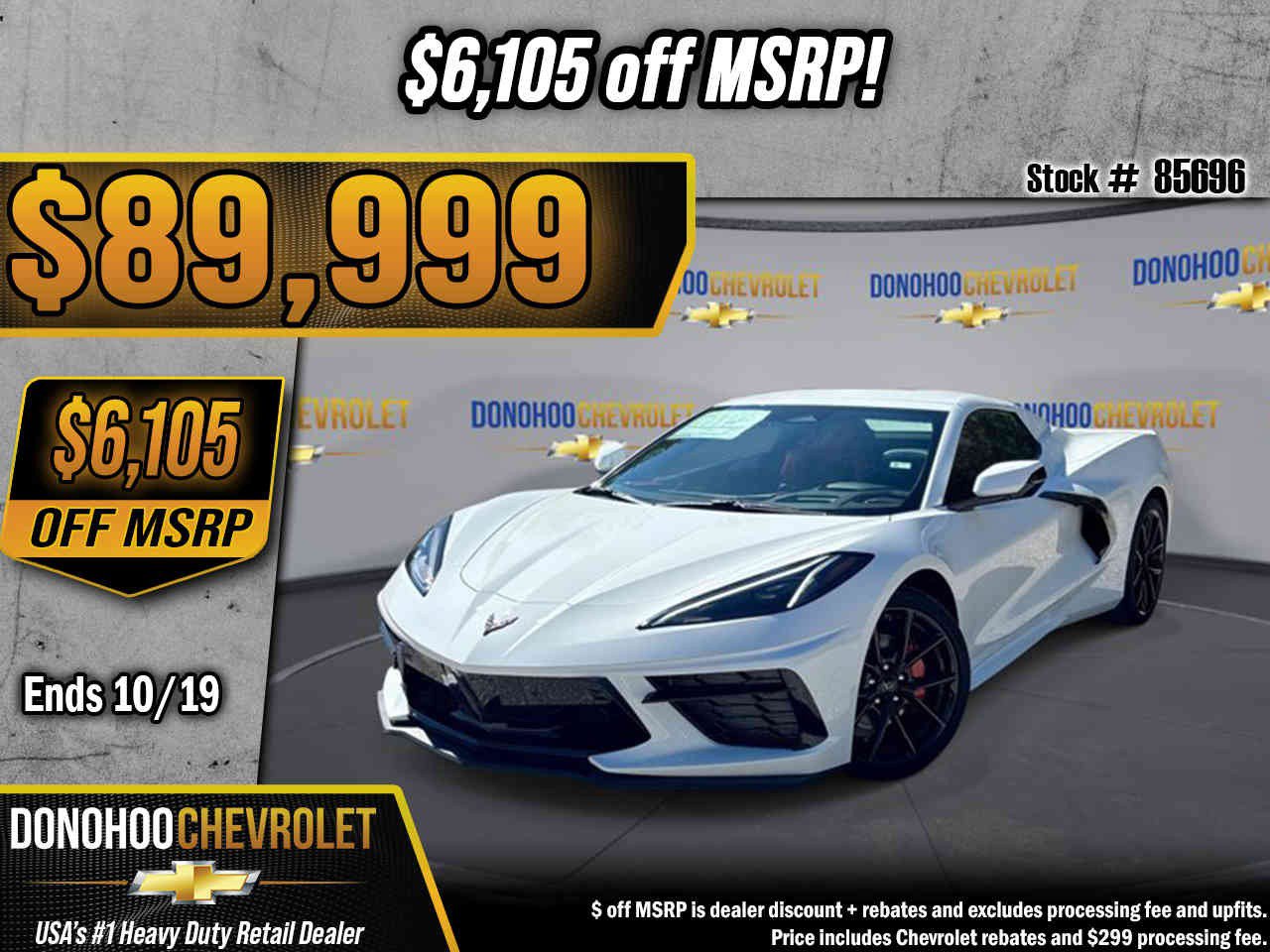 New 2027 Chevrolet Corvette Stingray Convertible w/ 2LT RWD image 1
