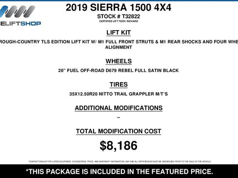 Used 2019 GMC Sierra 1500 SLT w/ SLT Premium Plus Package AWD/4WD image 2