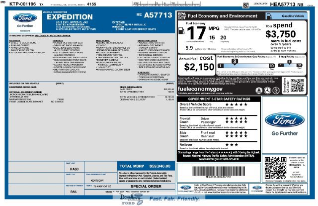 Used 2017 Ford Expedition EL Limited RWD image 5