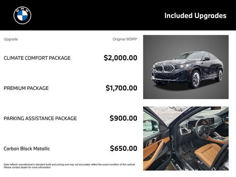 New 2026 BMW X6 xDrive40i w/ Climate Comfort Package image 4