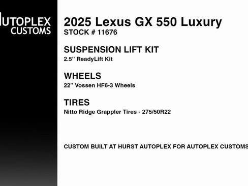 Used 2025 Lexus GX 550 w/ Cold Area Package image 2