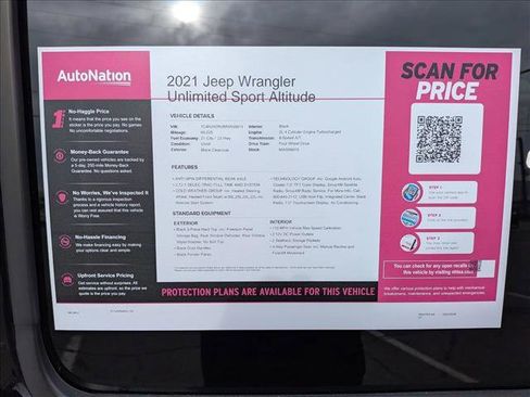 Used 2021 Jeep Wrangler Unlimited Sport image 22