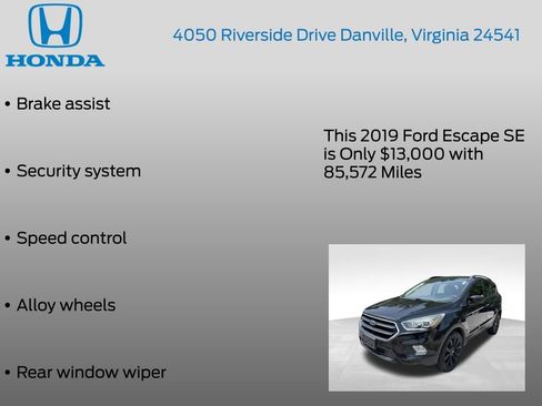 Used 2019 Ford Escape SE AWD/4WD image 12