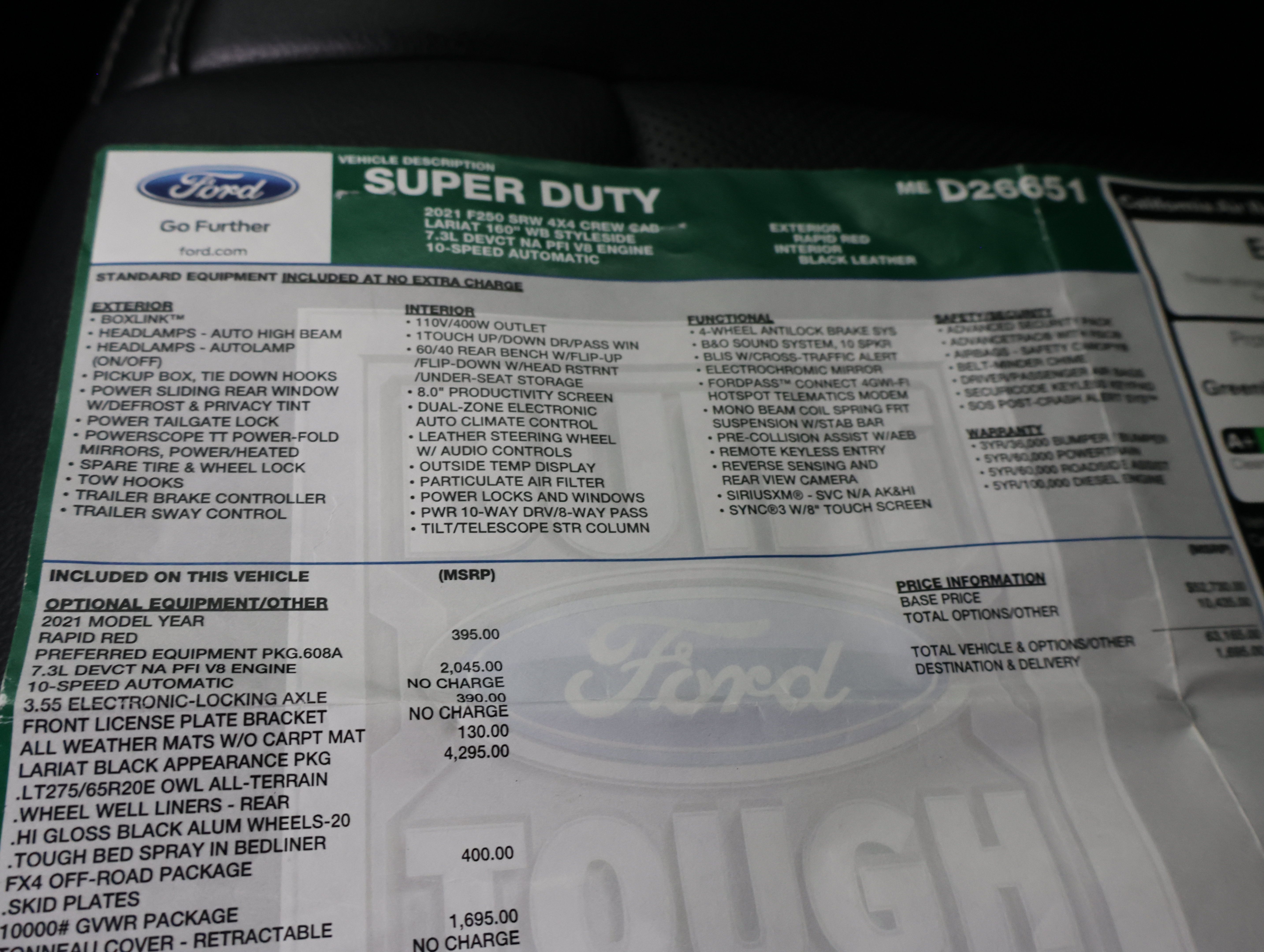 Used 2021 Ford F250 Lariat AWD/4WD image 60