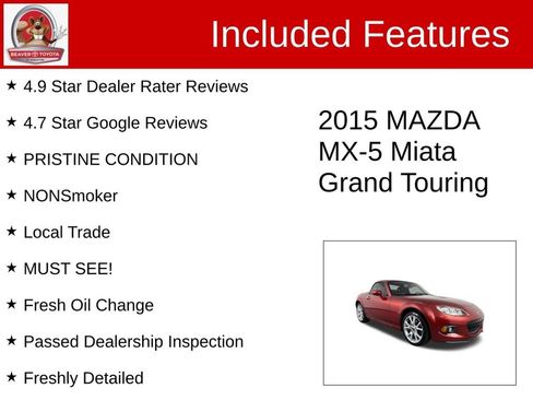 Used 2015 MAZDA MX-5 Miata Grand Touring RWD image 4