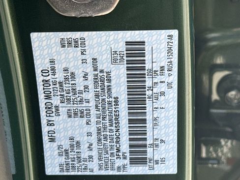 New 2025 Ford Bronco Sport Outer Banks w/ Outer Banks Tech Package+ image 60