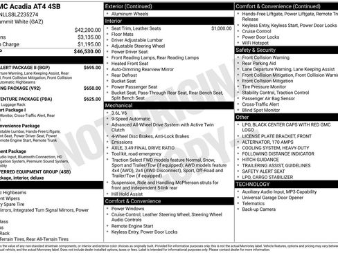 Used 2020 GMC Acadia AT4 w/ Driver Alert Package II image 38