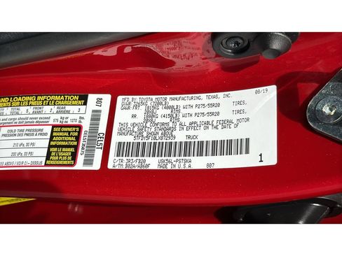 Used 2020 Toyota Tundra SR5 w/ TRD Sport Package AWD/4WD image 31