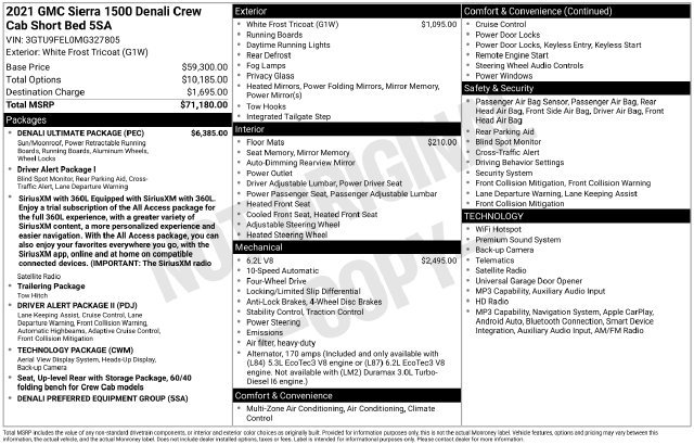 Used 2021 GMC Sierra 1500 Denali w/ Denali Ultimate Package AWD/4WD image 6