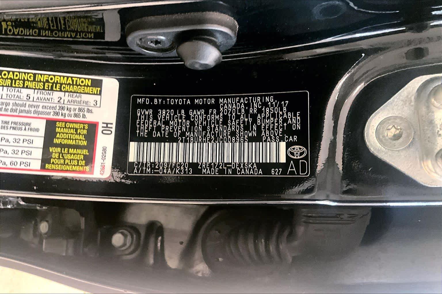 Used 2018 Toyota Corolla SE w/ Carpet Mat Package (TMS) FWD image 31