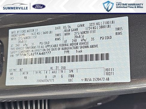New 2026 Ford F150 Platinum w/ Equipment Group 702A High AWD/4WD image 38